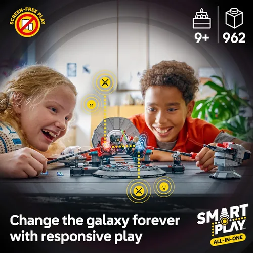 Miniatura 3 de LEGO Star Wars SMART Play: Duelo en la sala del trono y juguete de construcción interactivo A-Wing - Set todo en uno - Reacciona a cómo te mueves