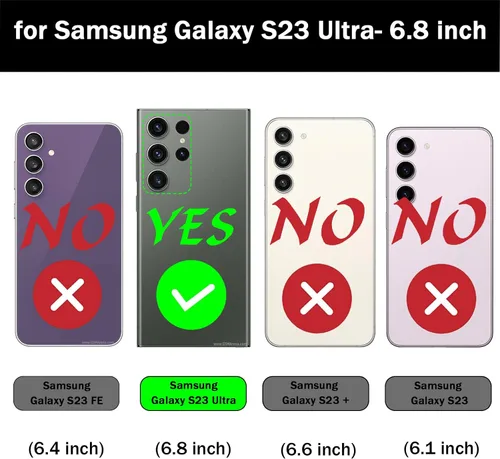 Miniatura 2 de Funda tipo cartera para Samsung Galaxy S23 Ultra, funda tipo cartera multifunción, desmontable 3 en 1 magnética para Galaxy S23 Ultra, funda