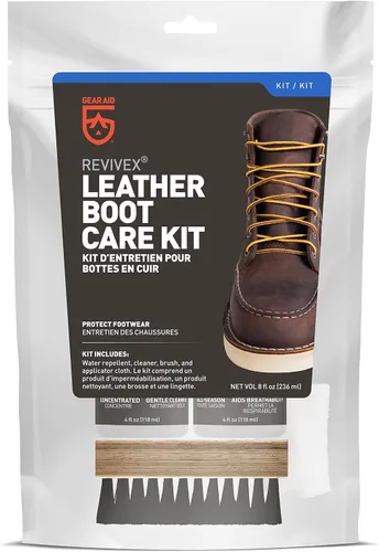 Miniatura 3 de GEAR AID Revivex - Kit de acondicionamiento de cuero para zapatos y botas, restaura tus tenis, botas de trabajo y senderismo, incluye jabón