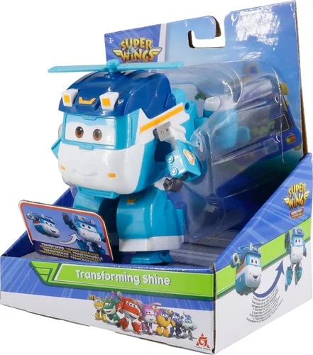 Miniatura 2 de Super Wings Juguetes, juguetes transformadores de brillo de 5 pulgadas, temporada 7, nuevo personaje, juguete de avión para niños de 3 a 5 años