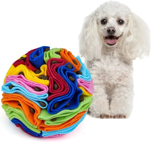 Miniatura 31 de Pelota de olfateo para mascotas, bola interactiva para perros ciegos, entrenamiento para aliviar el estrés, juguetes de enriquecimiento para perros