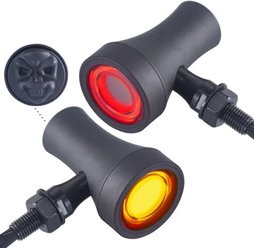 Miniatura 17 de FATECIM 2X Luces Traseras LED para Motocicleta, Señales de Giro, Luces de Marcha, Luz de Freno, Señal de Giro Trasera, Indicador de Señal de Giro