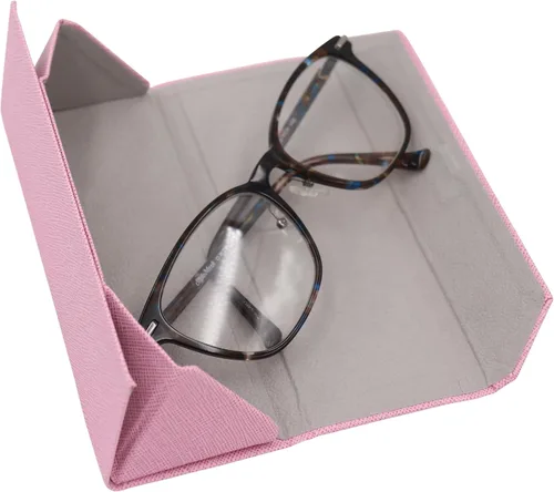 Miniatura 207 de Real Sic Funda para lentes de sol para hombres y mujeres, soporte magnético plegable para lentes de sol, inspirado en el color sólido