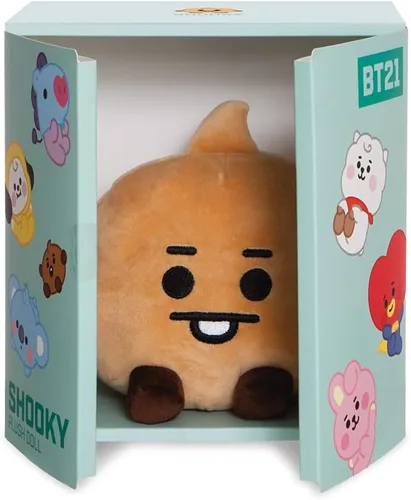 Miniatura 7 de AURORA, 61369, producto oficial de BT21, Baby SHOOKY muñeca sentada de 8 pulgadas, juguete suave, marrón