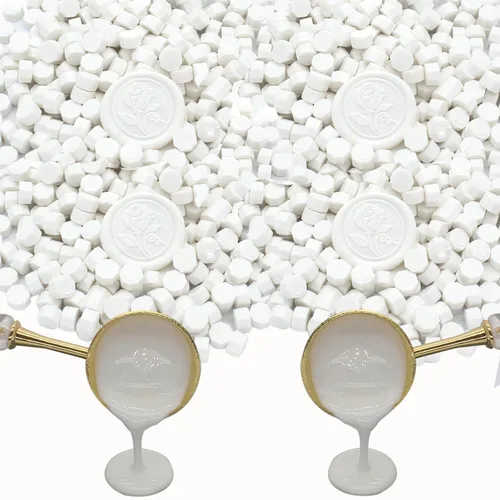 Miniatura 12 de 600 cuentas de cera amarilla, pellets de cera de sellado premium para sellos de sellos, invitación de boda, sobre de cartas, decoraciones de Amarillo