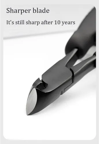 Miniatura 6 de Cortaúñas profesional con asas de agarre ergonómico, negro (negro)