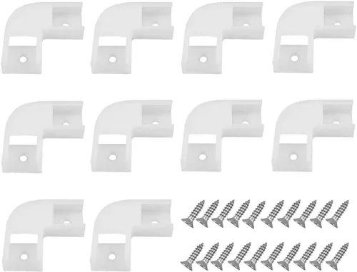 Conectores de canal LED HAMRVL Kit de esquina para tiras de luz LED 45X45 Conectores de 90 grados adecuados para difusor de luz LED de canal en U