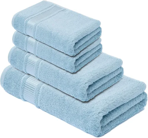 Miniatura 31 de Melissa Linen, Toalla de baño, 100% algodón turco para baño, toalla de ducha absorbente, de secado rápido, duradera y suave, 35 x 60 pulgadas