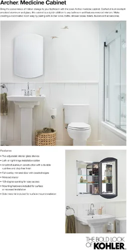 Miniatura 7 de Gabinete con espejo Archer k-3073-NA de Kohler