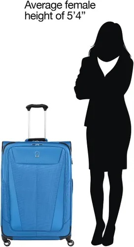Miniatura 14 de Travelpro Maxlite 5 - Juego de 2 piezas de equipaje de mano de tela, expandibles con 4 ruedas giratorias, bolso blando para debajo del asiento, Negro