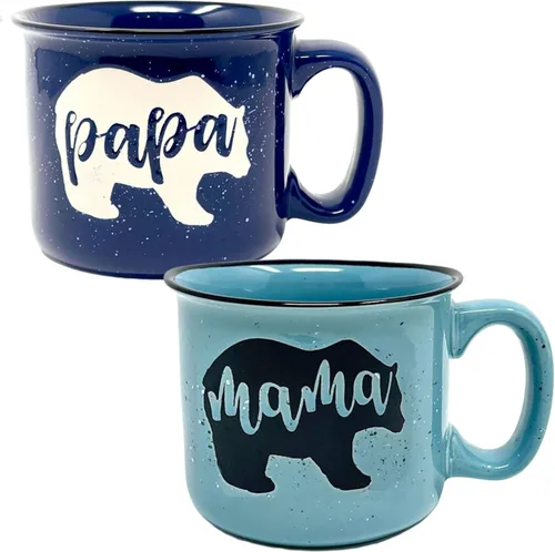 Miniatura 9 de Taza de café de cerámica Mama Bear para mamá, esposa, mujeres – Taza de cerámica coral única – Regalos divertidos para ella en el Día de la Madre