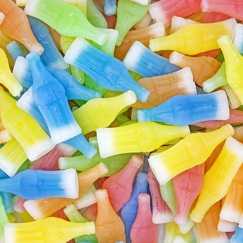 Miniatura 3 de Bayside Candy Caramelo de cera en forma de botella con líquido saborizado de frutas (1 libra)