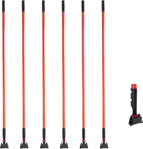 Miniatura 23 de Matthew Cleaning - Cabezales de repuesto lavables de algodón de resistencia industrial de 24 pulgadas para uso residencial y comercial, ajuste a Azul