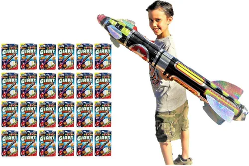 Miniatura 7 de JA-RU Juguete inflable gigante de 41 pulgadas (1 unidad), decoración de fiesta temática espacial para niños. Accesorios inflables para piscina.