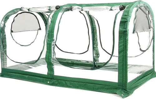 Porayhut Tienda de invernadero portátil, fácil instalación, casa de flores de jardinería y cuarto de sol para plantas con cubierta de PVC, 71" x