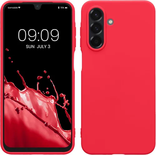 Miniatura 173 de kwmobile Funda compatible con Samsung Galaxy A23 4G / 5G - Funda de silicona TPU metálica suave y delgada - Rojo oscuro metálico