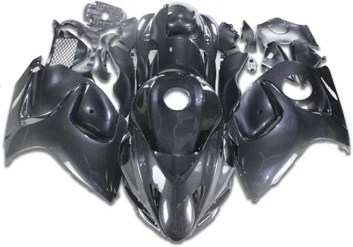 Miniatura 35 de Carenado completo blanco negro para Suzuki 2008-2019 GSXR 1300 Hayabusa Gen2 inyección ABS plástico Carrocería juego de carrocería del mercado de 12