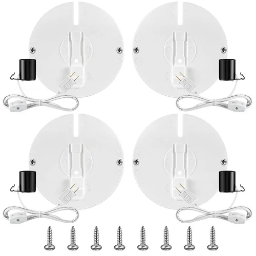 Miniatura 11 de Meonum Kit de Luz de Repuesto para Molde Soplado, Kit de Cable de Luz Individual E27 E26 con Interruptor Fusible Enchufe, para Decoraciones de Casa