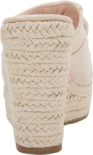 Miniatura 6 de PiePieBuy Alpargatas de plataforma para mujer, sandalias de cuña con lazo y puntera abierta