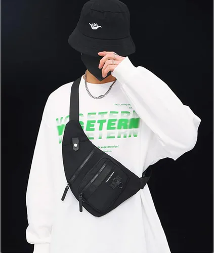 Miniatura 7 de Bolso bandolera antirrobo cruzado en el pecho, mochila de hombro para mujeres y hombres, bolsa de bolsillo personal ligera para senderismo y viajes