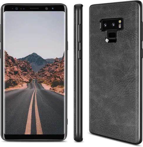 Miniatura 2 de Funda para Samsung Galaxy Note 9, delgada, de piel sintética, estilo vintage, a prueba de golpes, ligera, de poliuretano termoplástico suave