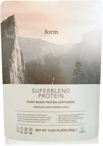 Form Superblend Protein - Proteína vegana en polvo con superalimentos, vitaminas y minerales, 0.71 onzas de proteína a base de plantas por porción
