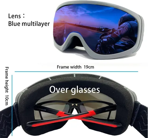 Miniatura 2 de XII WY - Gafas de motocicleta para motocross, antiniebla, a prueba de viento, ATV, a prueba de polvo, resistente a los arañazos, para carreras