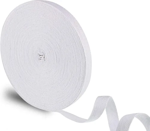 Miniatura 13 de WILLBOND - Cinta de sarga de 100 % algodón, 1/2 pulgada x 25 yardas, cinta de costura de espiga natural para manualidades, envoltura de regalos