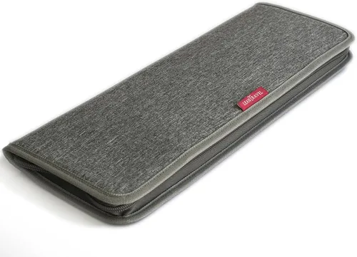 LeanTravel Estuche organizador de corbata para viaje con bolsa de almacenamiento para gemelos, color gris