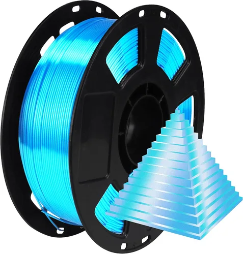 Miniatura 7 de Bblife - Filamento PLA multicolor de arcoíris, brillante, cambia rápidamente de color y tiene un efecto sedoso, material para impresión 3D, 2.2