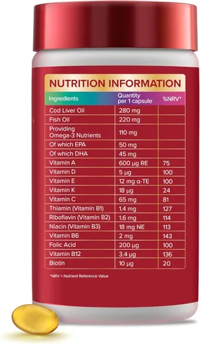 Miniatura 2 de Seven Seas Aceite de hígado de bacalao y vitaminas múltiples 90 cápsulas