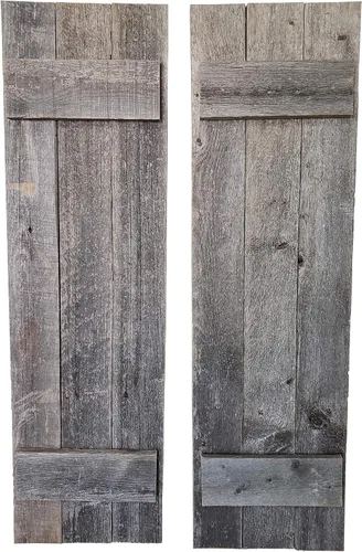 Miniatura 7 de Tablones de madera reciclada rústica desgastada para manualidades, proyectos y decoración (6 tablones de 36 pulgadas de largo)
