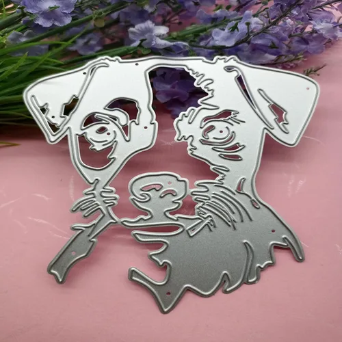 Miniatura 8 de Troqueles de corte de animales, troqueles para perros, plantillas de grabado en relieve para bricolaje álbumes de recortes, tarjetas de regalo