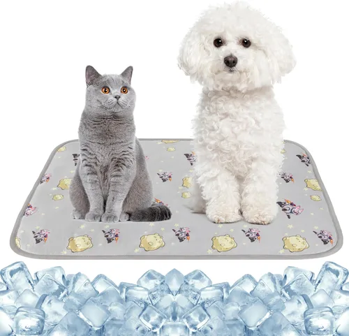 Miniatura 9 de NACOCO - Colchoneta refrescante para mascotas, para gatos, perros, cojín de verano, refrescante, cómoda, suave para mascotas y adultos Rosa
