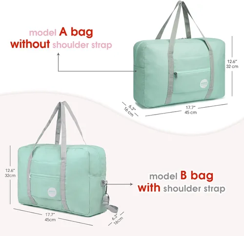 Miniatura 3 de WANDF Bolsa de viaje para artículos personales de Spirit Airlines de 18 x 14 x 8 pulgadas, bolsa de viaje debajo del asiento, equipaje de mano