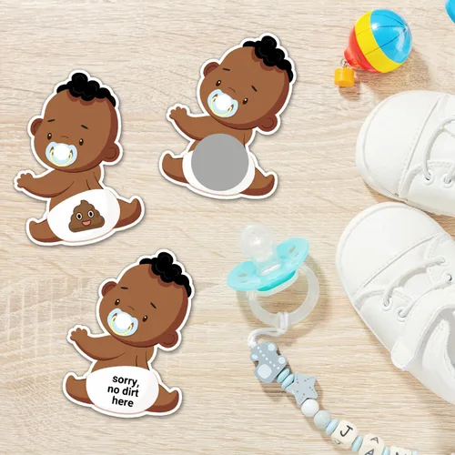 Miniatura 3 de Zunaked Juegos de baby shower, 38 tarjetas de rifa, boletos de lotería para baby shower, juegos de premios de puerta, tarjetas para raspar
