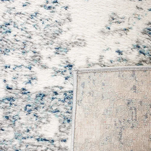 Miniatura 7 de SAFAVIEH - Alfombra de la colección Brentwood - 9' x 12', gris claro y azul, diseño abstracto moderno, no desprende pelusa y fácil de cuidar, ideal
