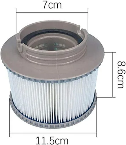 Miniatura 5 de WuYan Filtro de repuesto para MSpa FD2089, bomba de cartucho de filtro para submarinos y spas de piscina, 4 piezas