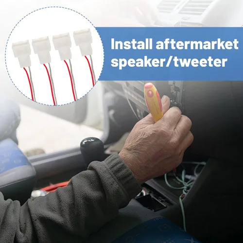 Miniatura 2 de RED WOLF Arnés de cableado de altavoz para Honda 1997-2017 Civic Accord Odyssey, Acura 1986-2010 Integra TSX Instalar Aftermarket Puerta delantera