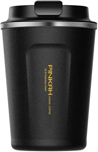 Taza de viaje al vacío de 12 onzas para bebidas heladas/bebidas calientes, taza de café aislada de acero inoxidable de doble pared, taza de café