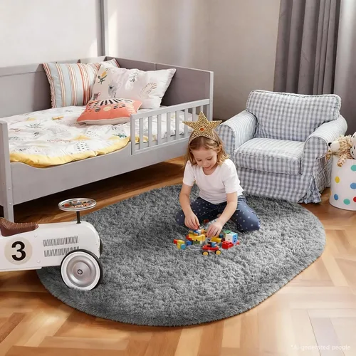 Miniatura 3 de Ophanie - Alfombras para sala de estar, antideslizante y suave, de felpa grandes y peludas para dormitorio, peludas para niños y niñas, decoración