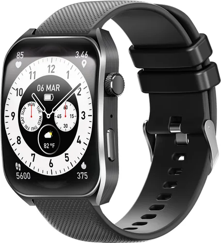 BENIO Relojes inteligentes para hombre (respuesta/hacer llamadas), pantalla curva AMOLED de 2.04 pulgadas, reloj inteligente para hombre con monitor