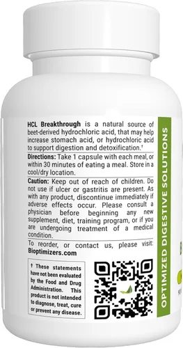 Miniatura 2 de BiOptimizers - Magnesio Breakthrough (60 cápsulas) y HCL Breakthrough (90 cápsulas) Paquete de suplementos