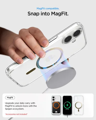 Miniatura 396 de Spigen Funda para iPhone 13 Mini, ultra híbrida MagFit [antiamarilleo] [compatible con Magsafe] - Transparente