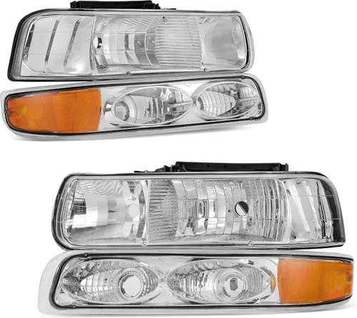 Miniatura 11 de AUTOSAVER88 Conjunto de faros halógenos compatible con Chevy Silverado 1999-2002 1500 2500/2001 2002 Chevy Silverado 1500HD 2500HD 3500/2000-2006