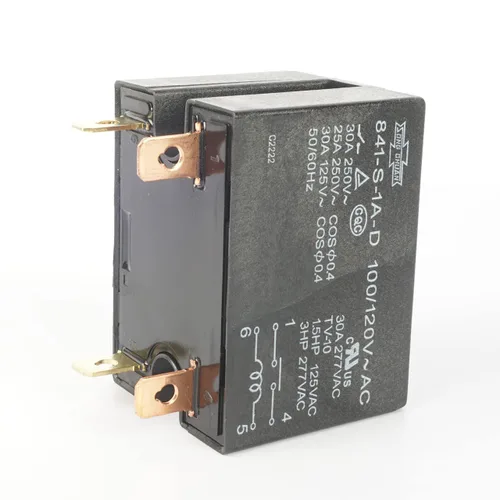 Miniatura 5 de SONG CHUAN 841-S-1A-D 100/120VAC Relé de propósito general SPDM 30A 277VAC con terminal rápido de la cubierta del polvo