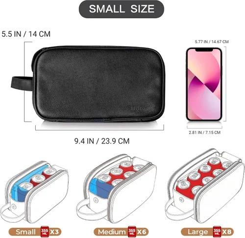 Miniatura 6 de Elviros - Bolsa de aseo de viaje para hombre, gran kit de afeitado Dopp resistente al agua, organizador de artículos de baño, bolsas cosméticas