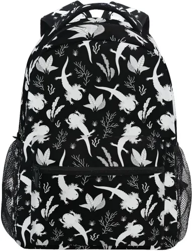 Miniatura 28 de Fisyme Mochila para computadora portátil con estampado de cebra rosa, mochila para libros, viajes informales, senderismo, computadoras portátiles