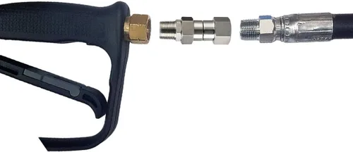 Miniatura 4 de M MINGLE Conector giratorio para lavadora a presión, rosca macho NPT de 3/8 pulgadas, acero inoxidable, 4500 PSI