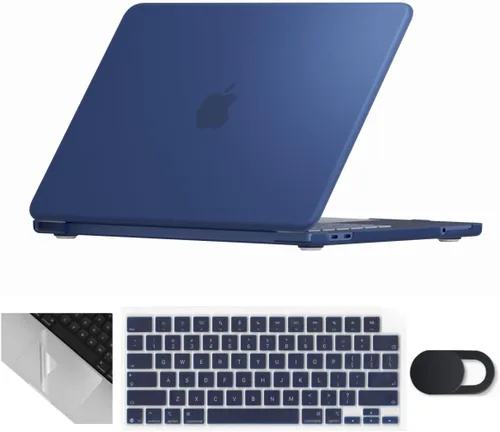 Miniatura 39 de Se7enline Compatible con MacBook Air 2024 de 15 pulgadas M4 M3 M2 A2941/A3114/A3241 Funda rígida para laptop Mac Air 15.3, cubierta protectora